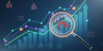 Financial charts showing upward trajectory with inflation indicators, symbolizing strategic investment for growth.