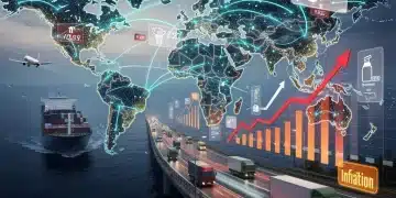 Global supply chain network impacting 2026 inflation and consumer prices