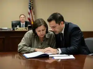 Claimant discussing SSDI appeal strategy with disability lawyer