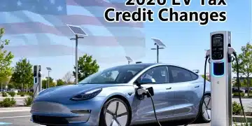 Electric vehicle charging, symbolizing new 2026 federal tax credit rules